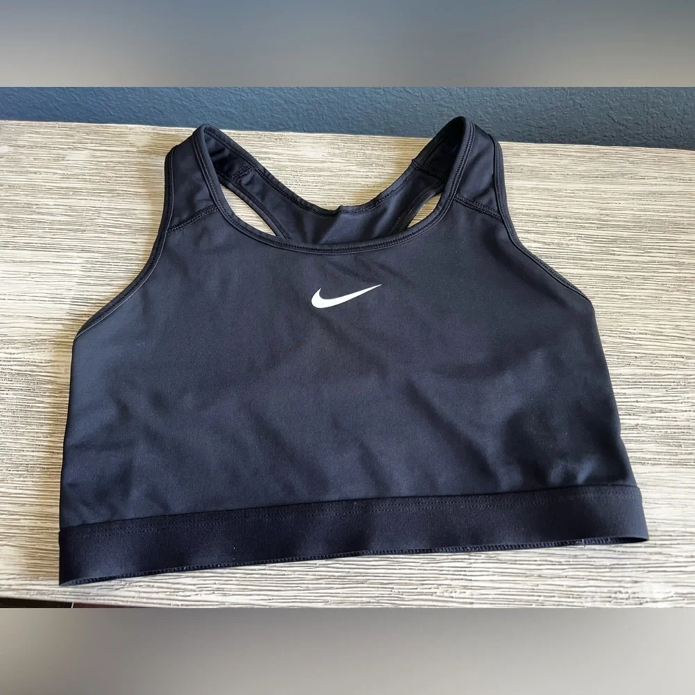 Nike Black Athletic Top with White Logo